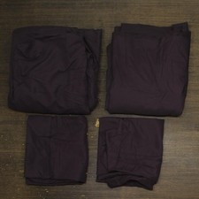 Ienjoy 4-Piece Polyester Sheet Set with Pillowcases Purple King