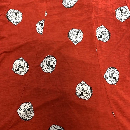 SOL RHR Bulldog Pattern Damen rotes Kleid Größe S Made in USA - Bild 8 von 12