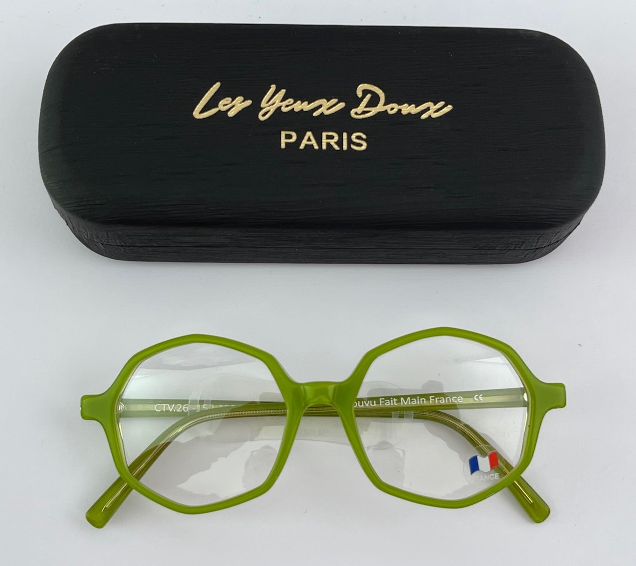 Monture vue femme CTOUVU CTV 26 lunettes de vue papillon en composite noir mat