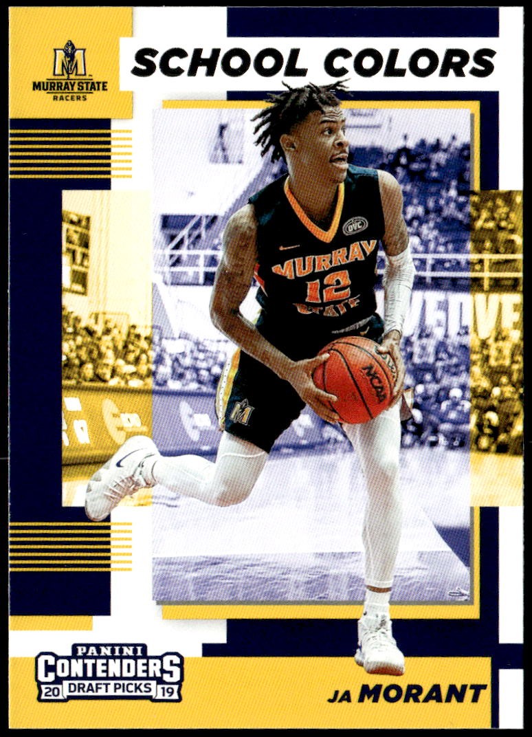 2019 Panini Contenders Draft Picks #2 Ja Morant School Colors Rookie E1