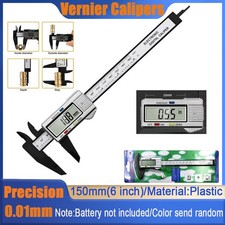 6''LCD/150mm Digital Vernier Caliper Micrometer Measure Tool Gauge Ruler Plastic