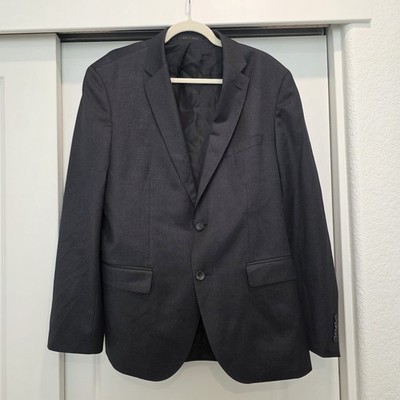 BOSS Hugo Boss Sport Coat Mens 42R Black Super 100 Reda Wool Blazer Suit Jacket
