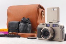  MINT w/Rare Bag Contax G1 Film Camera Rangefinder 28mm f2.8 Lens TLA140 JAPAN