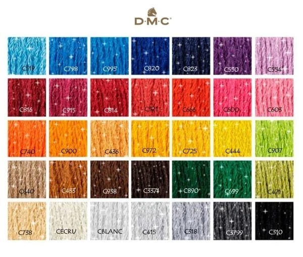 DMC MOULINE ETOILE LUREX SHIMMER THREAD 8 METRES 35 COLOURS new - Image 2 of 4