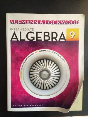 Intermediate Algebra: An Applied Approach Aufmann, Richard|Lockwood, Joanne ...