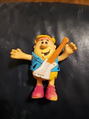 Flintstones 1991 Hanna Barbara Barney Rubble Hollyrock Figure Guitar- 3.5 InWEAR