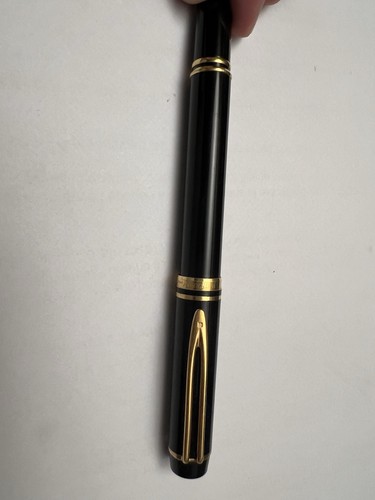WATERMAN France Ideal Le Man 100 18K Gold Nib Black Fountain Pen