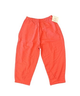 NWT B'Gauze! Women's Orange Pescador Pants Size 1 (S/M) Banded Cuff