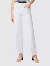 PAIGE Women's Sasha High Waist Wide Leg Jeans White - Size 32/UK 14/16 (Marked)