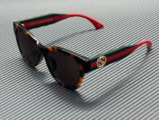 GUCCI GG1866SK 002 Havana Green Women's Large 56 mm Sunglasses