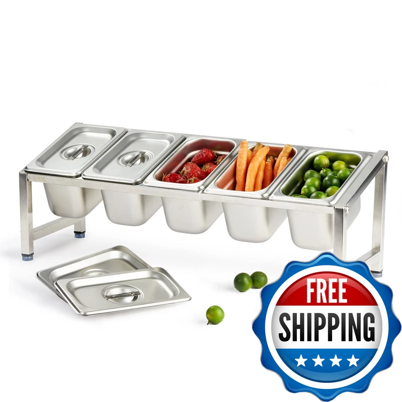 Curta Expandable 18/8 Stainless Steel Spice Rack Set Nsf Certified 1-Tier
Opens in a new window or t