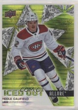 2021-22 Upper Deck Allure Iced Out Green Rainbow 58/99 Cole Caufield #IO-19 06id