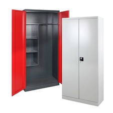 ADB Fl&uuml;gelt&uuml;renschrank / Putzmittelschrank (BxHxT) 800 x 1780 x 370 mm