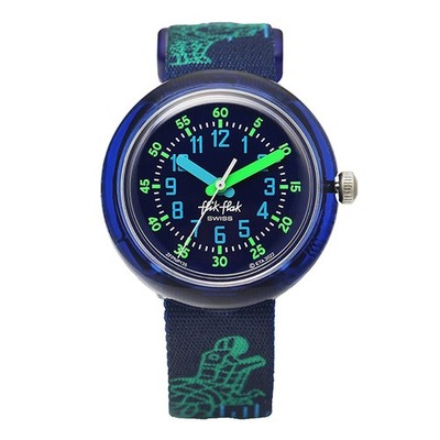 FLIK FLAK GAMELAND CYBEROZAURUS FPNP135 Kids Watch 31.85mm Blue