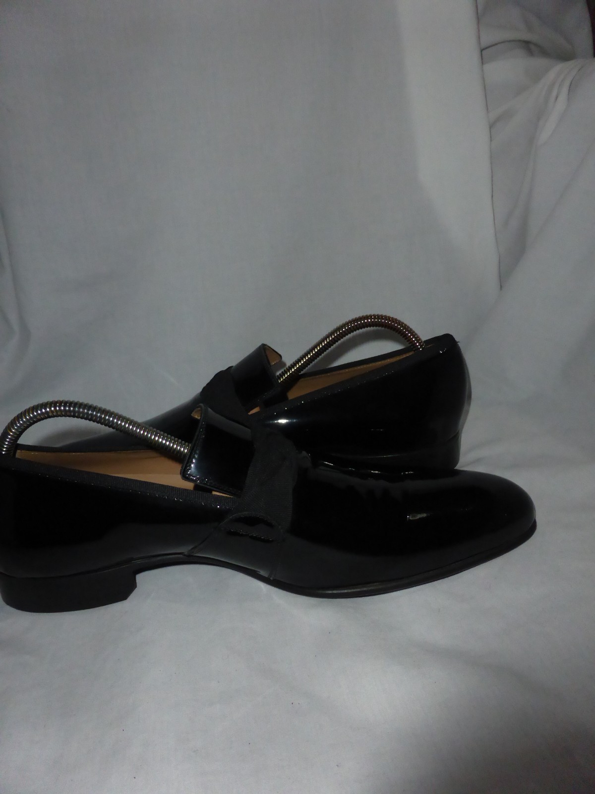 PATRICK HELLMANN MEN BLACK PPATENT LEATHER SLIP O… - image 9