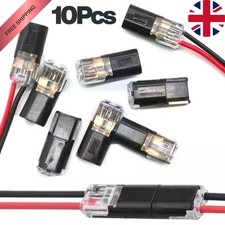 10Pc 12V Wire Cable Snap In Connectors Terminal Connection Joiners Car Auto Plug