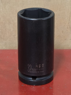 #ad Napa NPT Metric 3 4quot; Drive 32mm Deep Impact Socket 6pt 61 6332 Taiwan $17.95