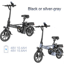 AOVOPRO 14Inch Ebike 500W Folding Electric Bike Bicycle 48V 10.4AH/15.6 AH