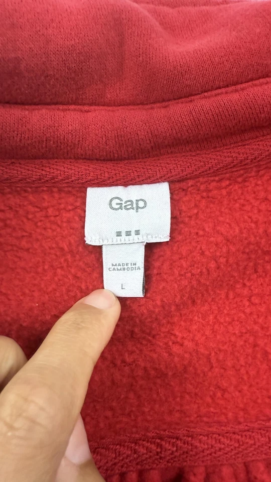 Gap куртка женщин большой кнопка спереди флис осени 09 мягкие карманы винтажный стиль - Изображение 3 из 4