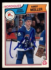 1983-84 O-Pee-Chee Randy Moller #297 Autographed Signed Auto Nordiques Rookie