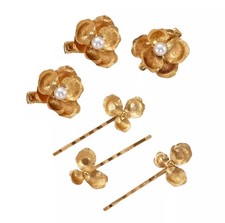 6-Pieces Vintage Gold Hair Clips and Bobby Pins for 1 Count Pack of 6 ,