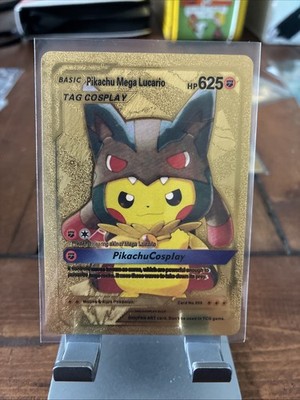 pokemon gold card pikachu cosplay Mega Diancie Pokmon and gold pack FAN ART Pokemon Pikachu Cosplay