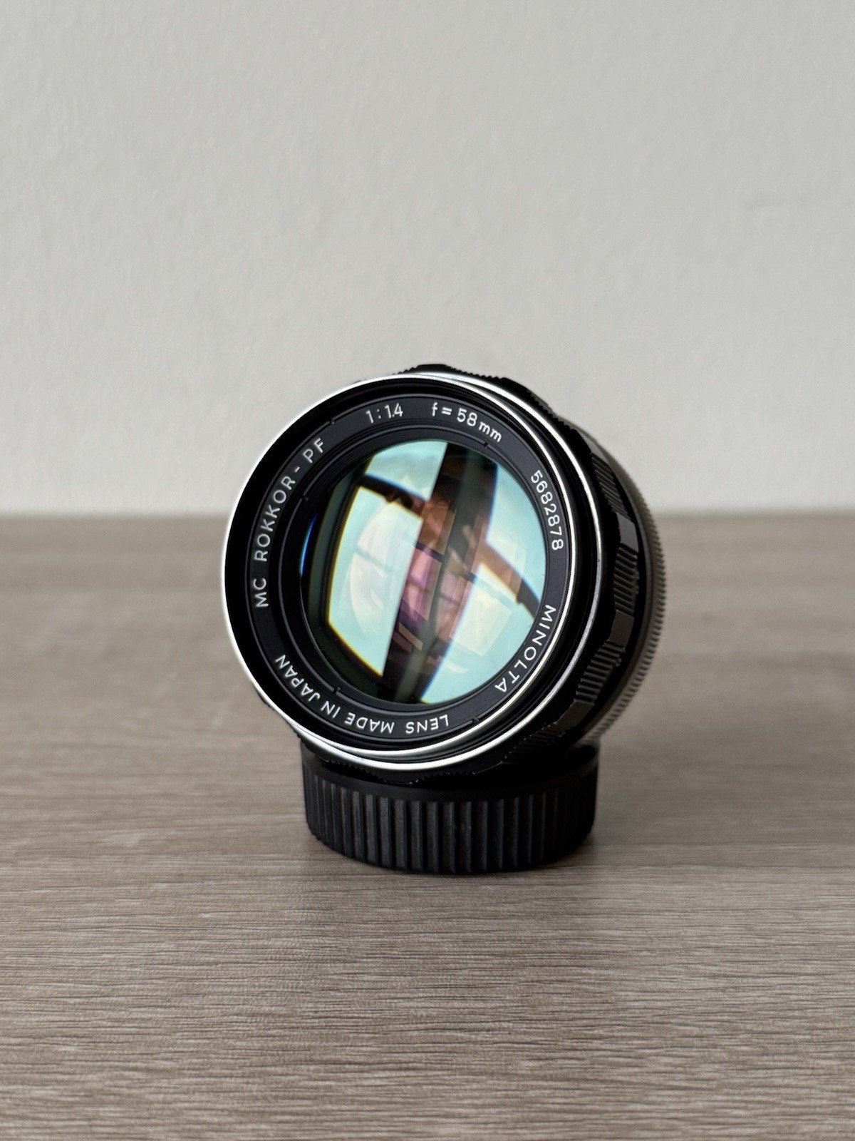 Minolta MC Rokkor-PF 58mm f/1.4 SR Fast Prime Lens Mirrorles ADAPTABLE w/ Caps