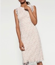 Zara woman White Lace Dress Size small