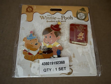 Disney Winnie the Pooh and Christopher Pin Set Hundred Acre Wood Series December