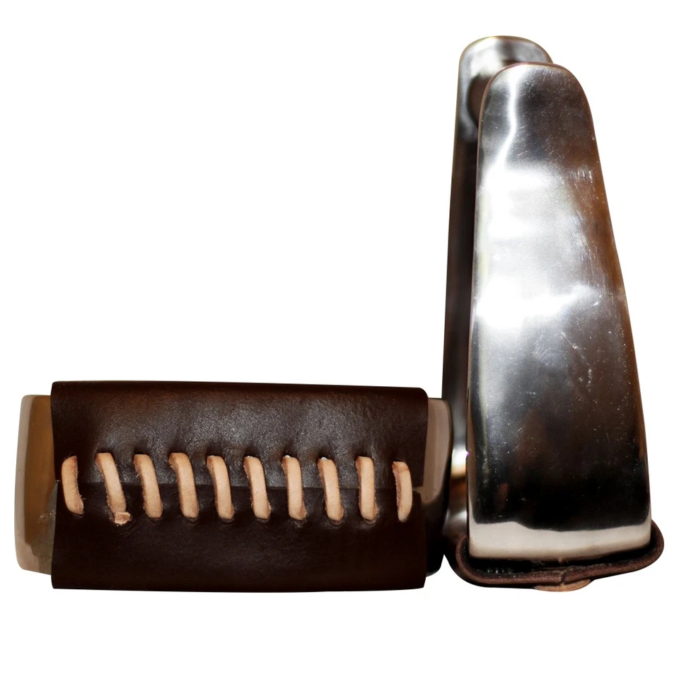 Par de estribos de acero inoxidable HILASON con fondo inclinado occidental | Aluminio Foto 2 de 4