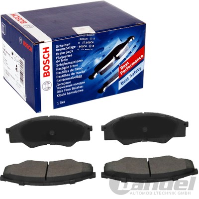 Bosch BP2052 - Pastiglie Freni Auto, Asse Anteriore - Qualità Bosch - Riduzione del Rumore e della Polvere - Certificazione ECE-R90 - Senza Rame - 1 Confezione da 4 Pastiglie