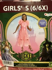 Girls Halloween Costume Wicked Glinda Good Witch Small 6 New