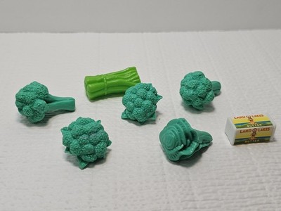 1995 Barbie So Much To Do Kitchen Food Vegetables Broccoli Lettuce Replacements 