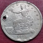 1873 CC Trade Dollar $1 Silver CARSON CITY Better Grade VF - XF Details #50843