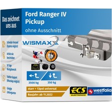 ANHÄNGERKUPPLUNG für Ford Ranger IV ab 22 starr WESTFALIA +13pol E-Satz ABE