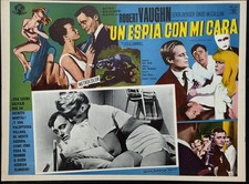 THE SPY WITH MY FACE ROBERT VAUGHN DAVID MCCALLUM MEXICAN LOBBY CARD UNUSED