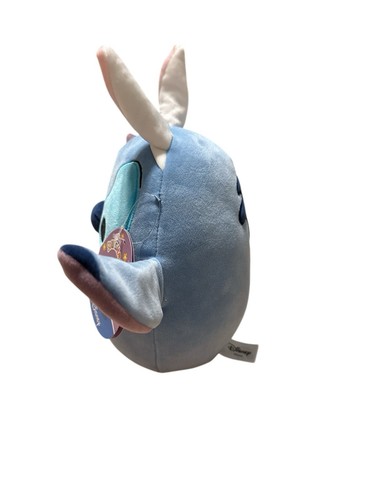 Squishmallow Kellytoy Plush Disney Stitch with Bunny Ears 8" Easter 2024 NWT - Picture 4 of 9