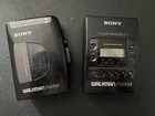 Sony Walkman Cassette Player set of 2 Vintage untested Great shape ships fast