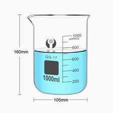 1000ml Borosilicate Glass Beaker Laboratory Beakers Glassware Laboratory Supply