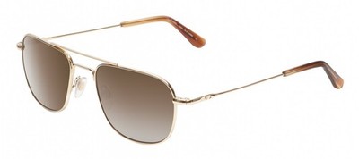 American Optical Checkmate Unisex Pilot Sonnenbrille IN Gold / Polarisiert Brown