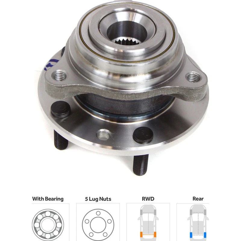 TrueDrive Wheel Hub For 79-96 GMC Jimmy S15 Chevrolet S10 Corvette Buick - Image 2 of 4
