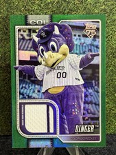 2026 Topps Celebration Mascot Green Relic #MAS-DIN Dinger SER NUM 24/99 Rockies⚾