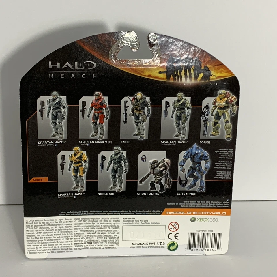 Figura de acción Spartan Jorge con casco Halo Reach McFarlane Serie 1 Xbox Foto 4 de 4