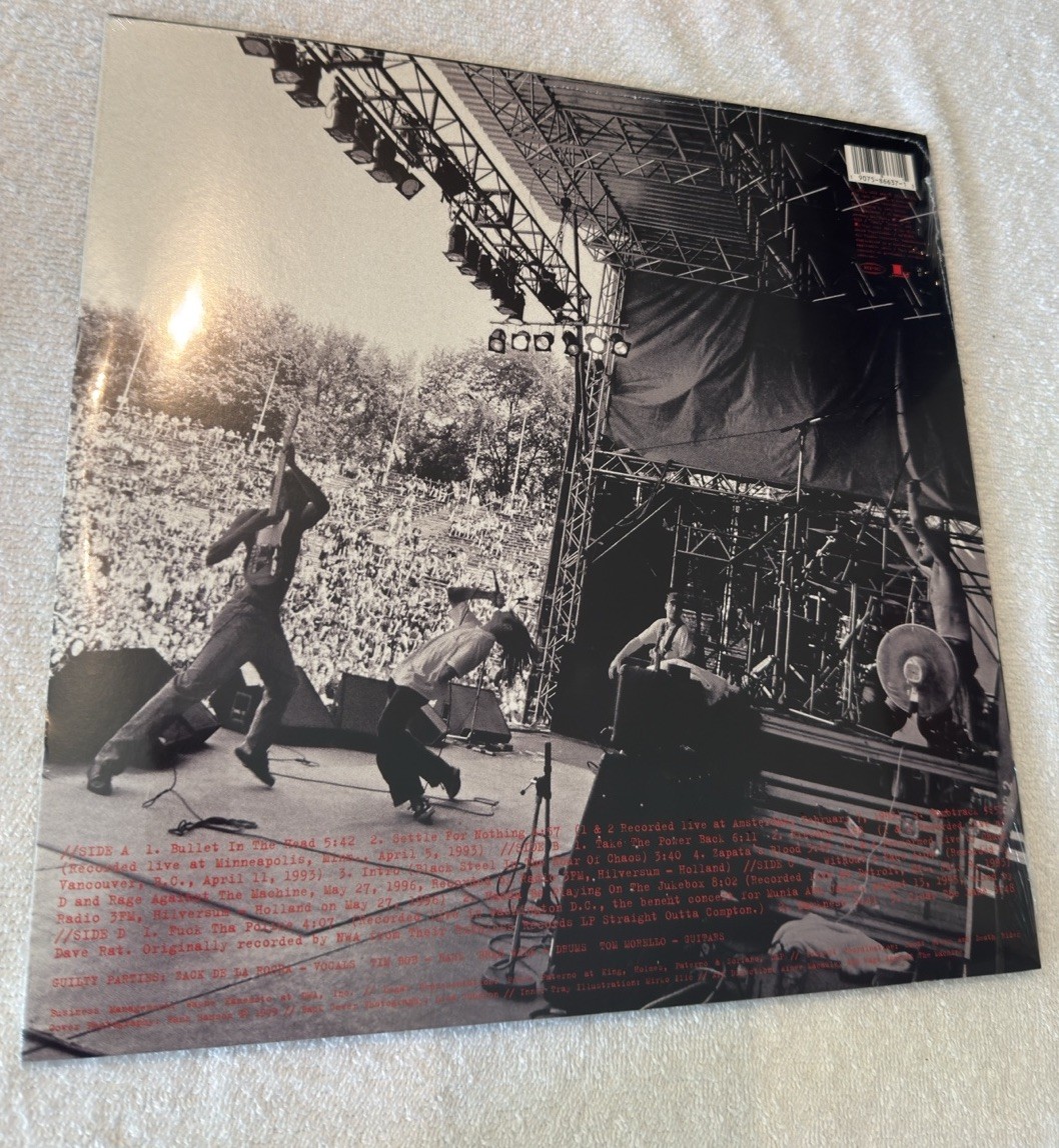 Rage Against The Machine Live & RARE 2018 Epic / Legacy 180g