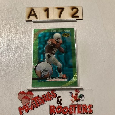 1999 Upper Deck Ionix - Rookie Firepower Ricky Williams #62 Rookie