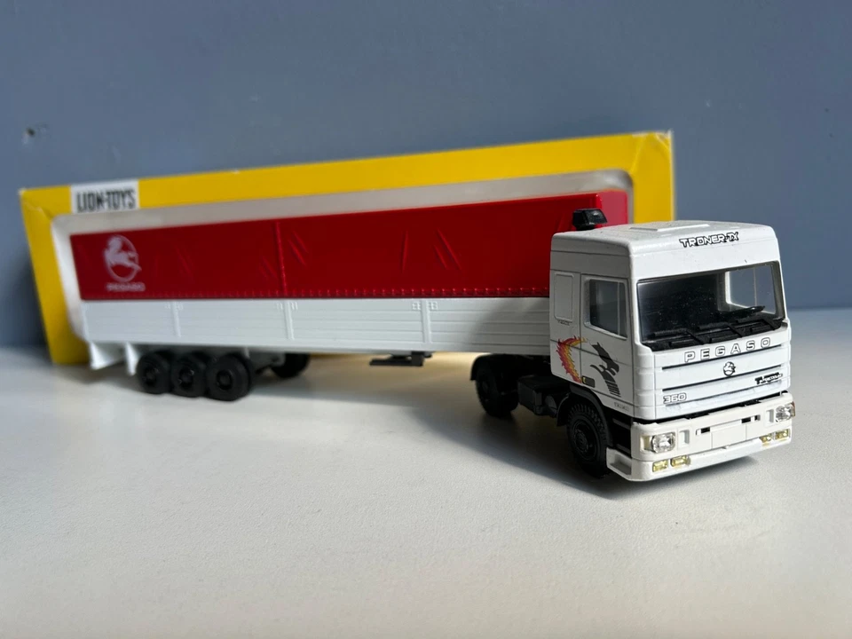 Lion car toys Red Pegaso Troner TX 360 Intercooling MIB 1:50 - Bild 2 von 4