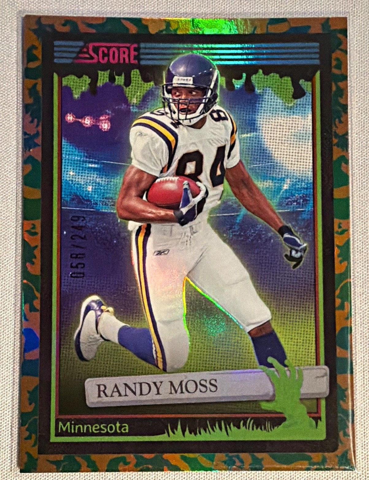 Panini Score-A-Treat 2026 Randy Moss Minnesota Vikings Parallel 058 /249