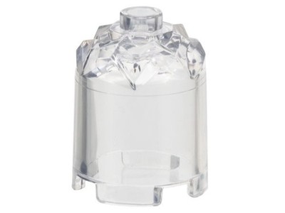LEGO 5331 TRANS KLAR Stein, rund 2 x 2 x 2 Kristallfacetten oben