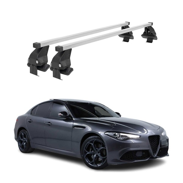 Menabo DachträGer GrundtäGer FüR Alfa Romeo Giulia 2015-2026 50Kg Stahl Grau 2X-image