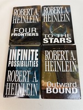 Robert A Heinlein Lot 14 Juveniles (YA SF) in 4 Omnibus Book Club Hardcovers